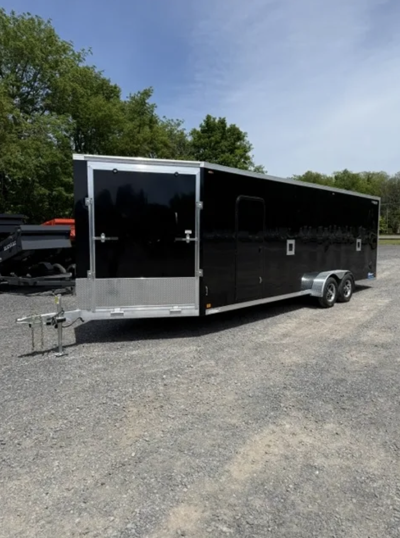 2026 Legend 7' x 29' All Aluminum Enclosed Snowmobile Trailer 7' Interior Height — Stock #8013
