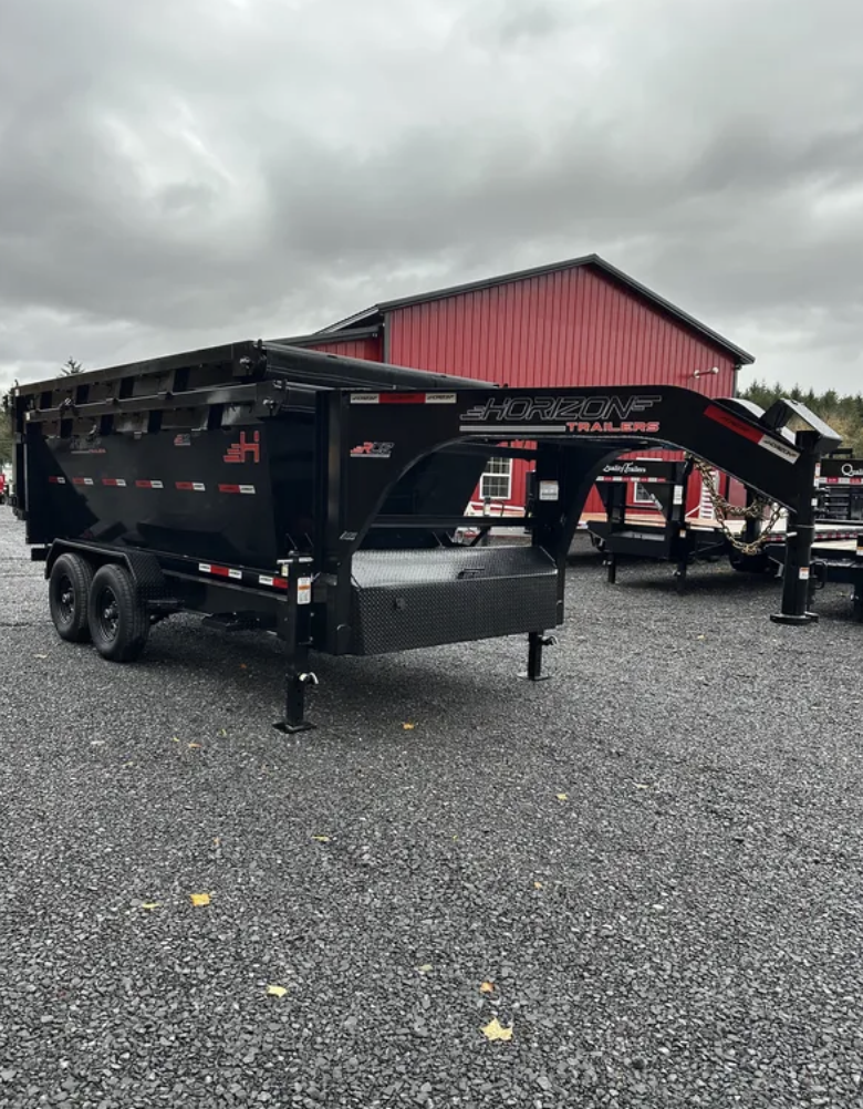 2026 Horizon 14' Roll-Off Trailer W/ Two 13YD Bins — Stock #3103