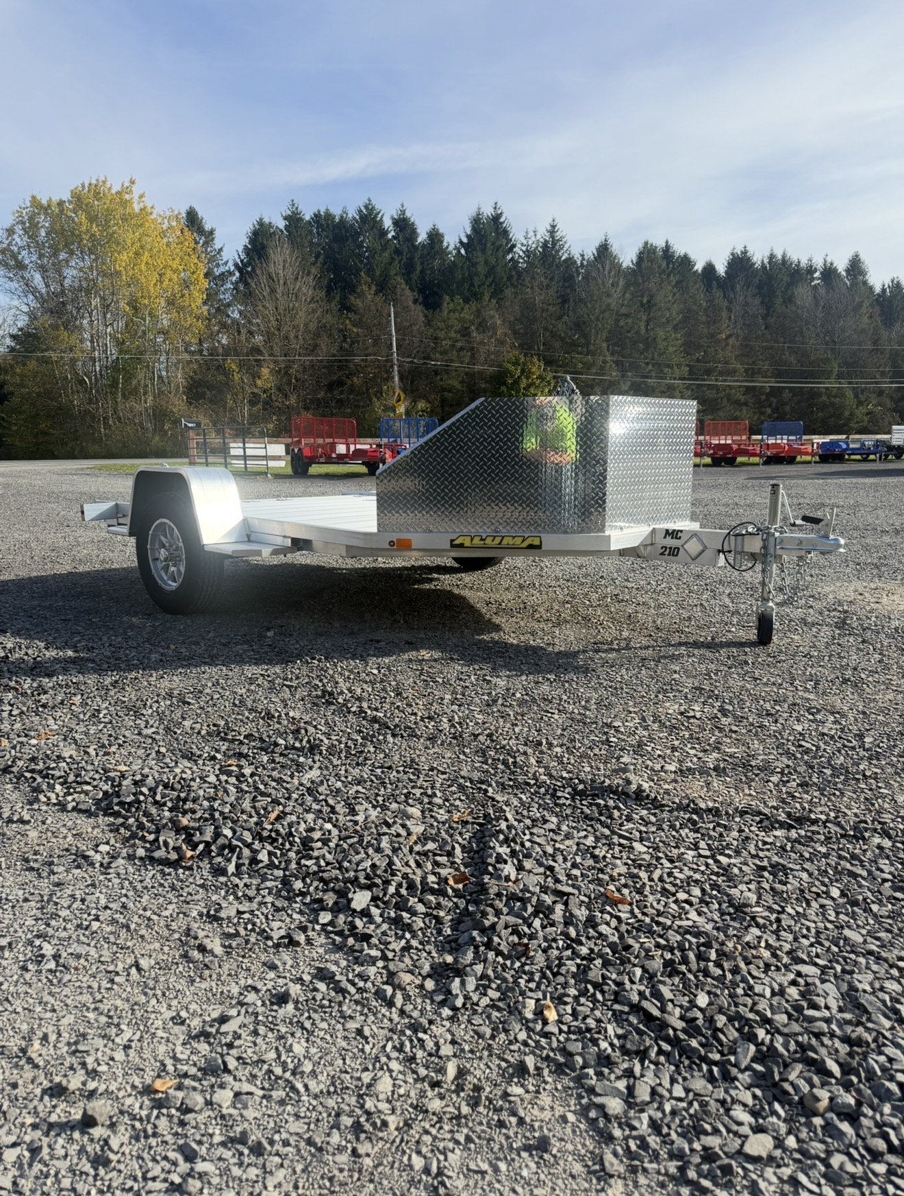 2026 Aluma All Aluminum 2 Place Motorcycle Trailer MC210 — Stock #7410 — photo 2