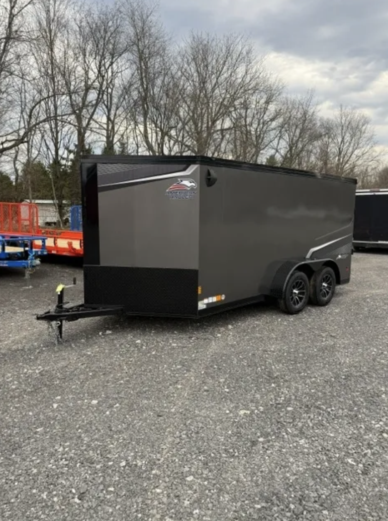 2026 American Hauler 7 x 14TA Talon Low Hauler Motorcycle Trailer — Stock #6983