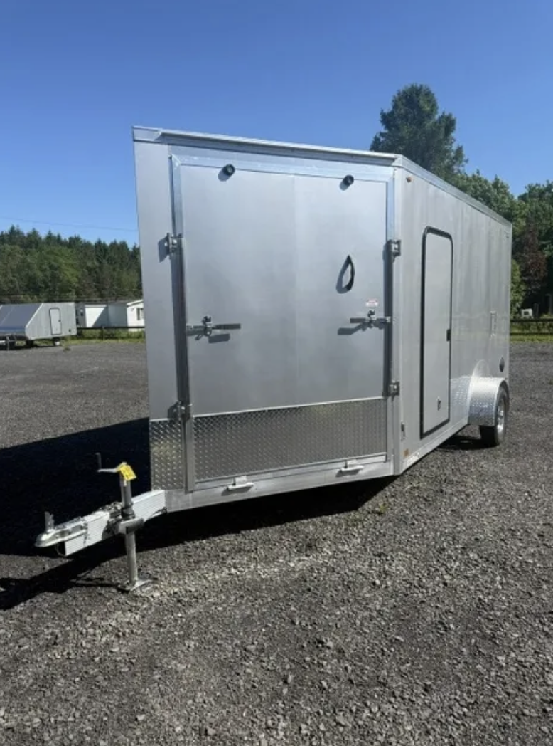 2026 Legend 7' x 19' All Aluminum Enclosed Snowmobile Trailer 7' Interior Height — Stock #8015