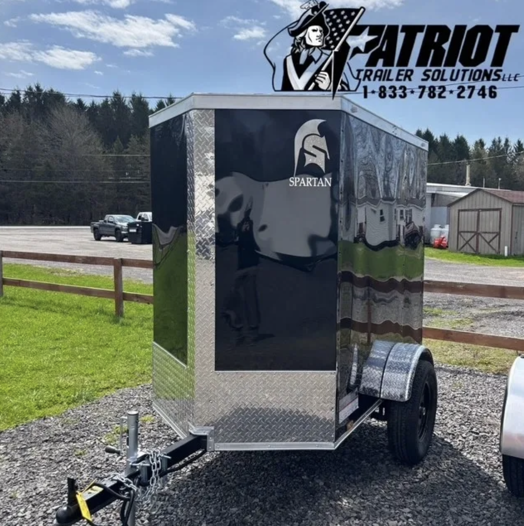 2025 Spartan 4 x 6SA Enclosed Trailer 5'6" Interior Height — Stock #7849